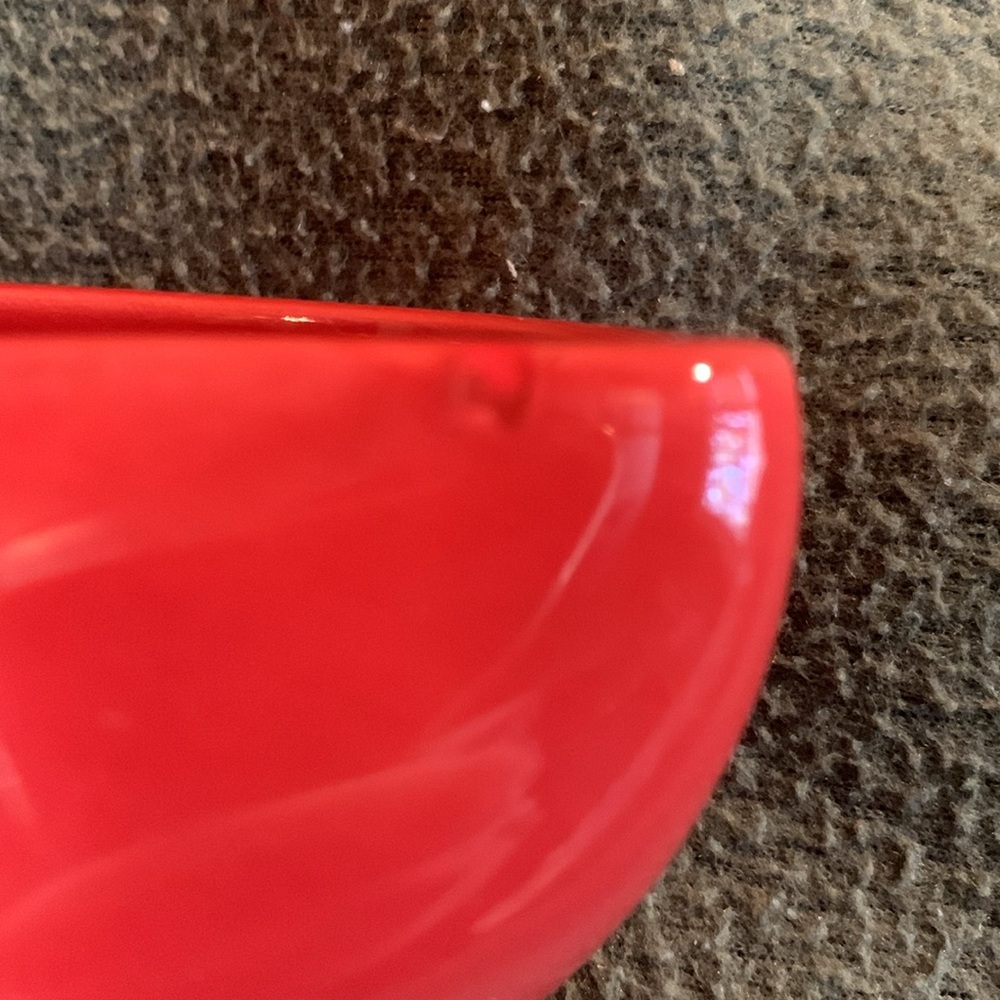 New Royal Norfolk red and green ceramic salsa dishes. Approx 4” x 7” x 2” - Picture 10 of 12